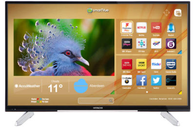 Hitachi 55 Inch Ultra HD Smart Freeview Play LED TV.